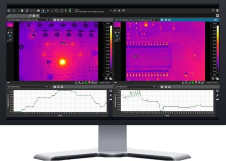 FLIR A700 Professional Science Kit mit Reasearch Studio im Live Stream / links: 42° Linse / rechts: Macro Linse mit 25 Mikrometer Auflösung