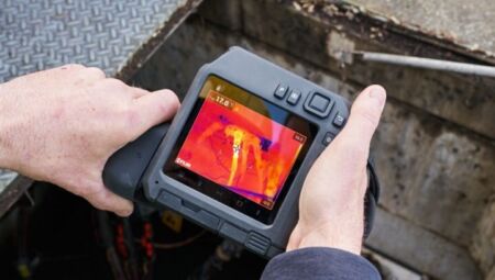 Wärmebild einer FLIR Thermografiekamera Emitec